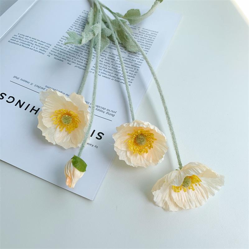 Icelandic Poppy Artificial Silk Flowers for Home Decor