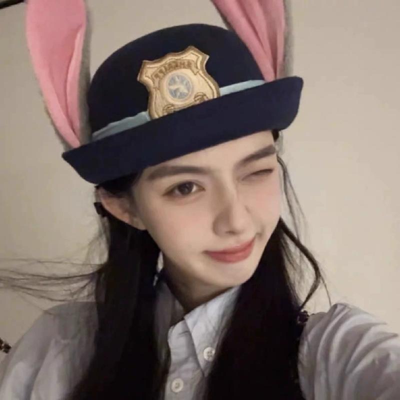 Crazy Animal City Judy Rabbit Hat Children Adult Cosplay Hat Cute Headwear Birthday Gifts