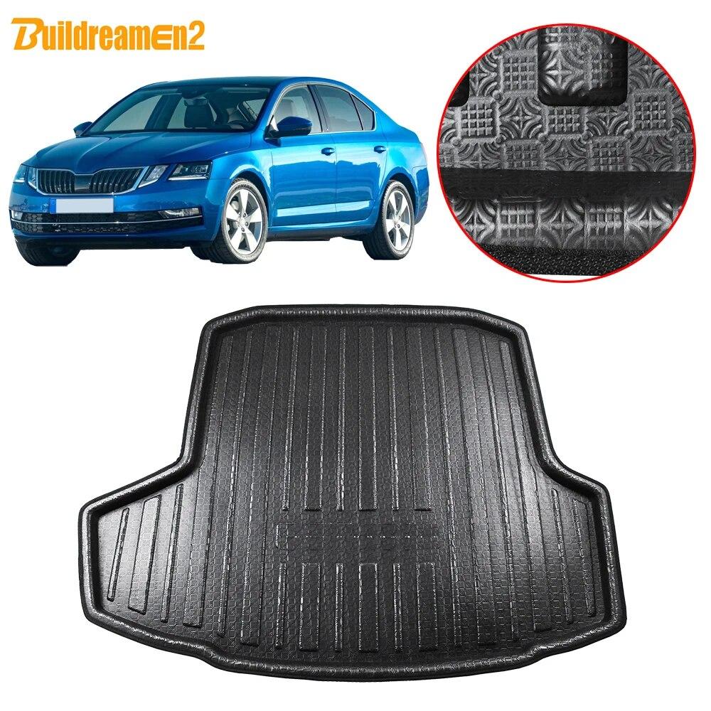 

Buildreamen2 для Skoda Octavia седан хэтчбек автомобильный коврик в багажник поднос для багажника подкладка для пола грузовой коврик 2014 2015 2016 2017 2018