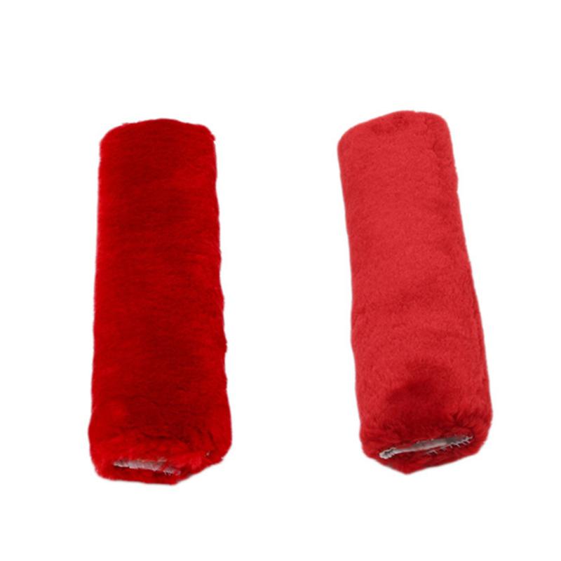 2pcs Universal Car Seat Belt Cover Adjustable Plush Car Safety Belt Cover Shoulder Pad for Kids Adults Car Interior Accessories