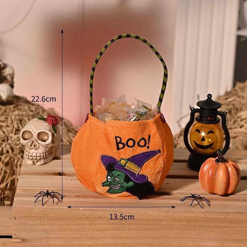 Halloween Candy Bag, Pumpkin Bag, Kindergarten Children's Candy Collection Bag, Gift Bag, Hand-held Scene Decoration and Arrangement