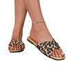 Fashion 2025 Summer Open Toe Women's Slippers Fashion Daily New Leopard Print Plus Size Light Soft Bottom Best Seller Flat Slippers