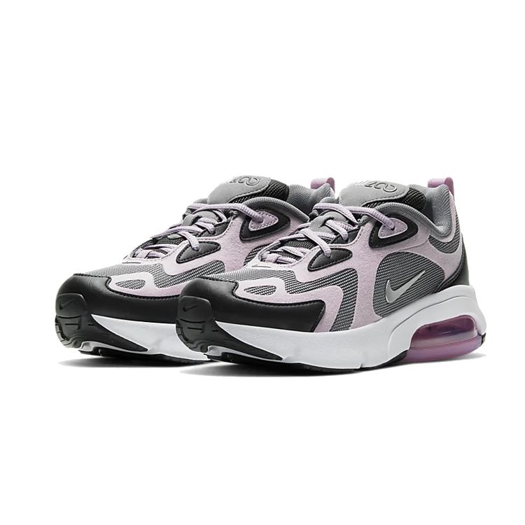 Nike Air Max 200 GS Iced Lilac Kids Sneakers Grey Off-Noir Smoke-Grey AT5627-008