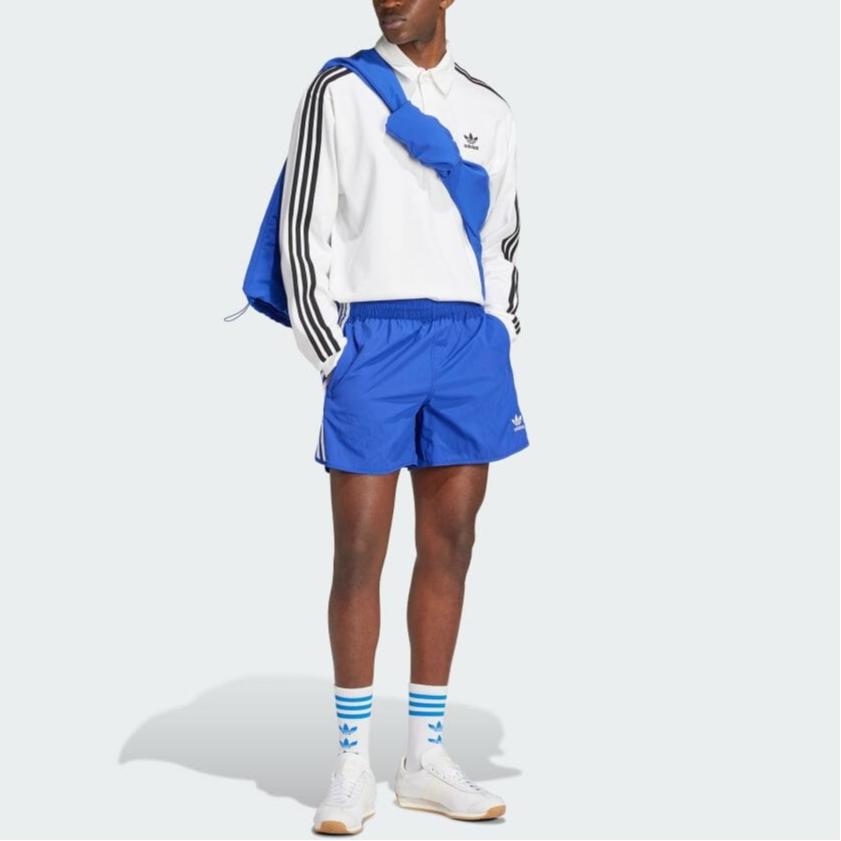 Adidas Adicolor Rugby Polo Shirt White Men Streetwear IZ2459