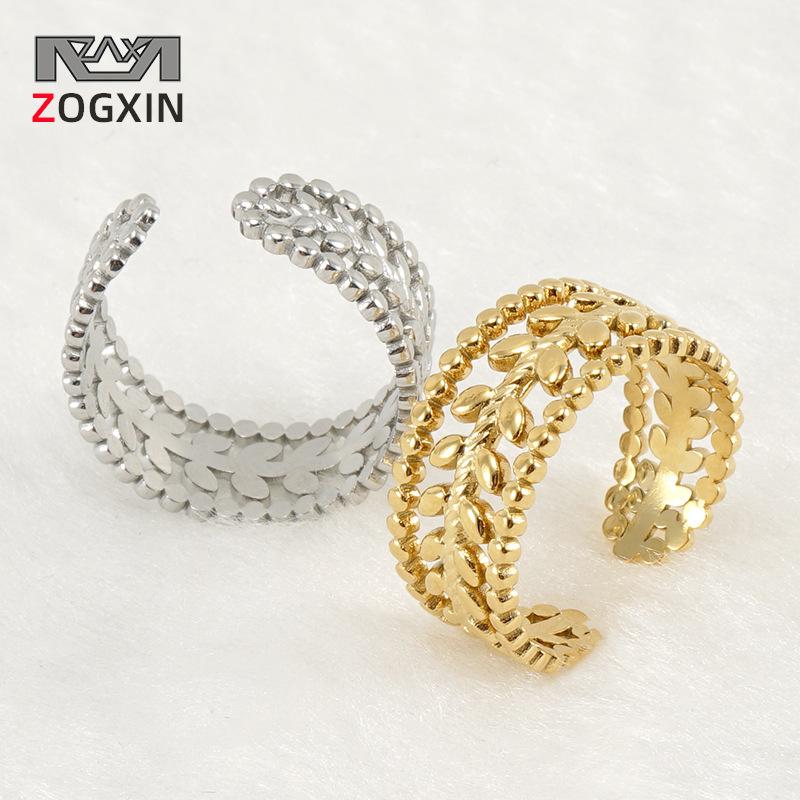 

Women s Adjustable Titanium Steel Wheat Ear Ring