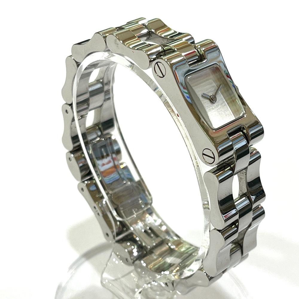 GUCCI 2305L Bangle watch Quartz Analog Square Watch Wristwatch SS