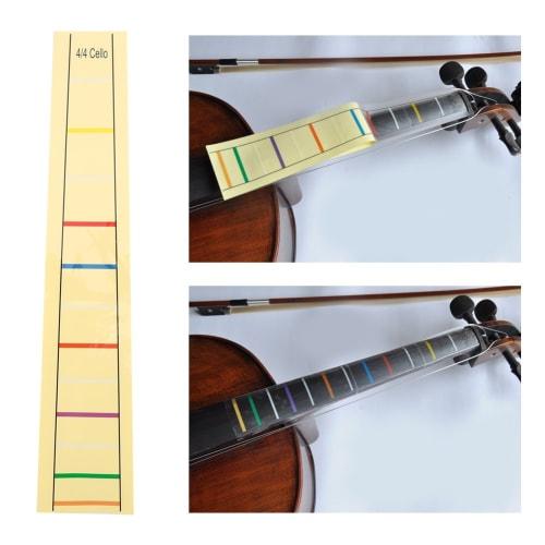 Durable Adhesive Fretboard Stickers for Beginners, Cello Fingerboard Labels, Finger Position Markers, Scale Position Stickers, Instrument Accessories
