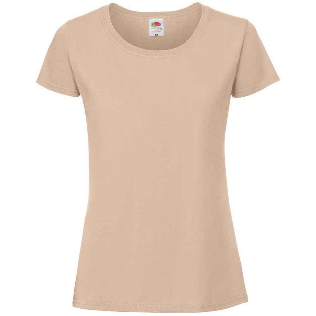 FRUIT OF THE LOOM Ringgesponnenes Premium-T-Shirt mit Passform für Damen/Damen