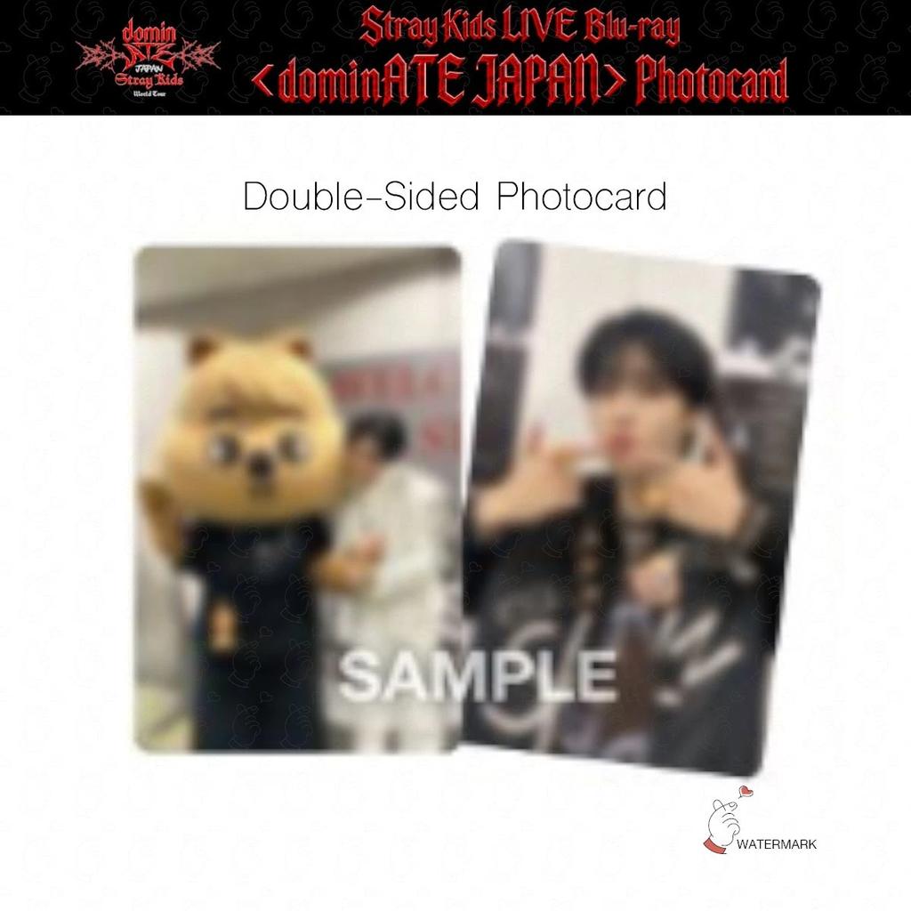 PRE-ORDER Stray Kids World Tour dominATE JAPAN LIVE Blu-ray RAKUTEN POB Double-sided Photo Card Backing Card OFFICIAL