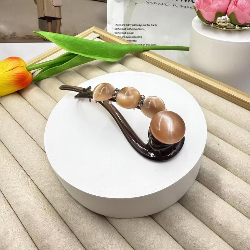 Large Fish Tail Tassel Twist Clip Horizontal Hairpin One-word Clip Fixer Back Of Head Hair Styling Tool