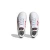 Adidas Grand Court J White Bright Red Kids Sneakers Cloud-White Core-Black IG4840