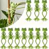 10PCS Green Frog Plant Racks,cute and Stable PP Plant Supports,  for Small Potted Plants and Granulation Plants, Perfect for Garden Decorations
