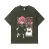 275 GSM Washed T-shirts 100% Cotton Spy x Family V3 Anya Bond Print Unisex Heavy Cotton T Shirt