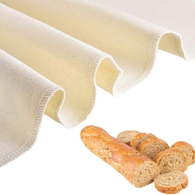 Fermented Cloth Dough Bakers Pans Bakers Dough Couche 100% Pure Cotton Pastry Proofing Cloth Baking French Bread Baguettes Loafs