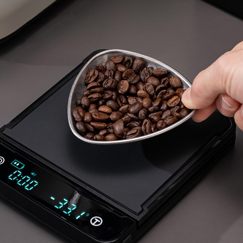 Kaffeebohnen-Messbecher Edelstahl-Messbehälter Messschale Kaffeebohnen-Messbehälter