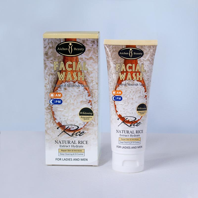 

Очищающее средство для лица с рисом очищает поры, увлажняет и осветляет очищающее средство для лица 100ml