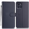 For Motorola Moto G86 Power 5G Wallet Case with Strap/Multiple Card Slots Solid Color Leather Stand Phone Cover