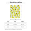 Custom Print Seamless Pattern With Yellow Rubber Ducks And Bubbles Blankets Breathable Soft Flannel Winter Throw Blanket Bedroom