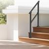 2-3 Handläufe für den Außenbereich für Senioren Veranda Terrasse Schwarzes Vierkantrohr Stahl