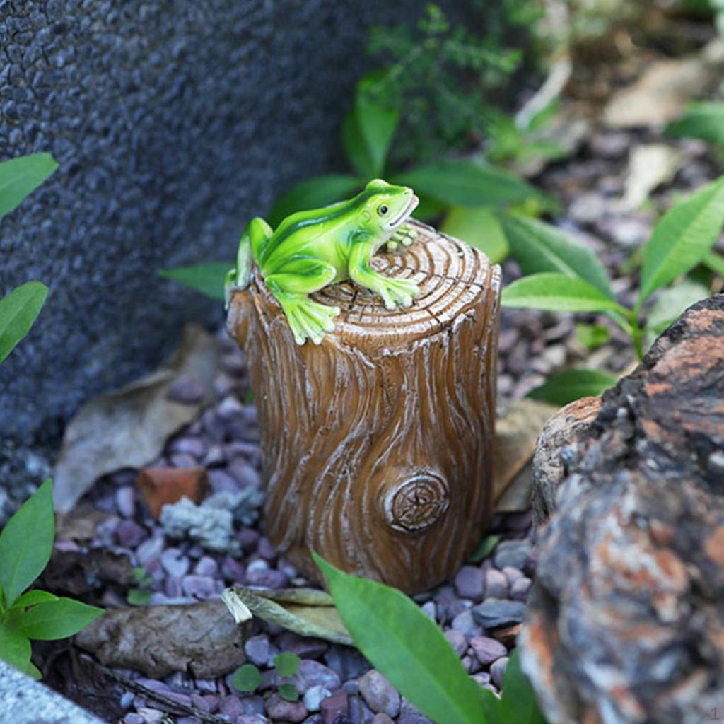 Fairy Garden Decoration Outdoor Statue Miniature Craft Art Spare Key Box Animal Figurine for Lawn