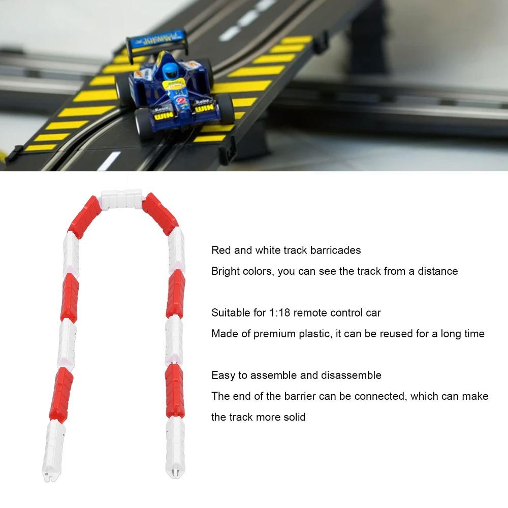 300Pcs Anti-Scratch RC Car Racing Track Red and White Drift Field Fence RC Barriers  Mini RC Car