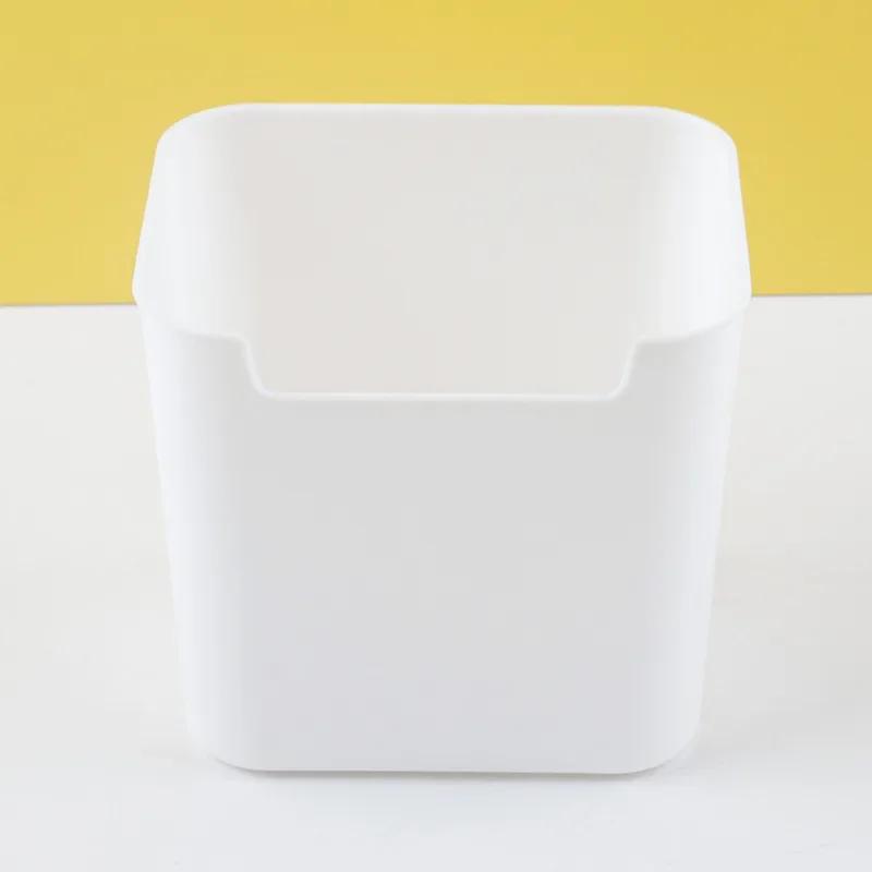 1 Piece Simplicity Stationery Organizer Creative Design Solid Color Pen Holder Large Capacity Desktop Snacks Pencil Storage Box