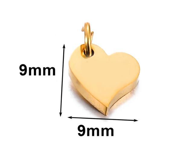 10pcs/lot Mirrior Polished Blank Tags Stainless Steel Charms for DIY Jewelry Necklace Bracelet Anklet Extention Tail Chain