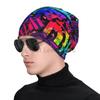 Graffiti Slouchy Beanie Hats for Men Women American Comic Collection Pop Art Skull Print Caps Autumn Winter Warm Knit Hat