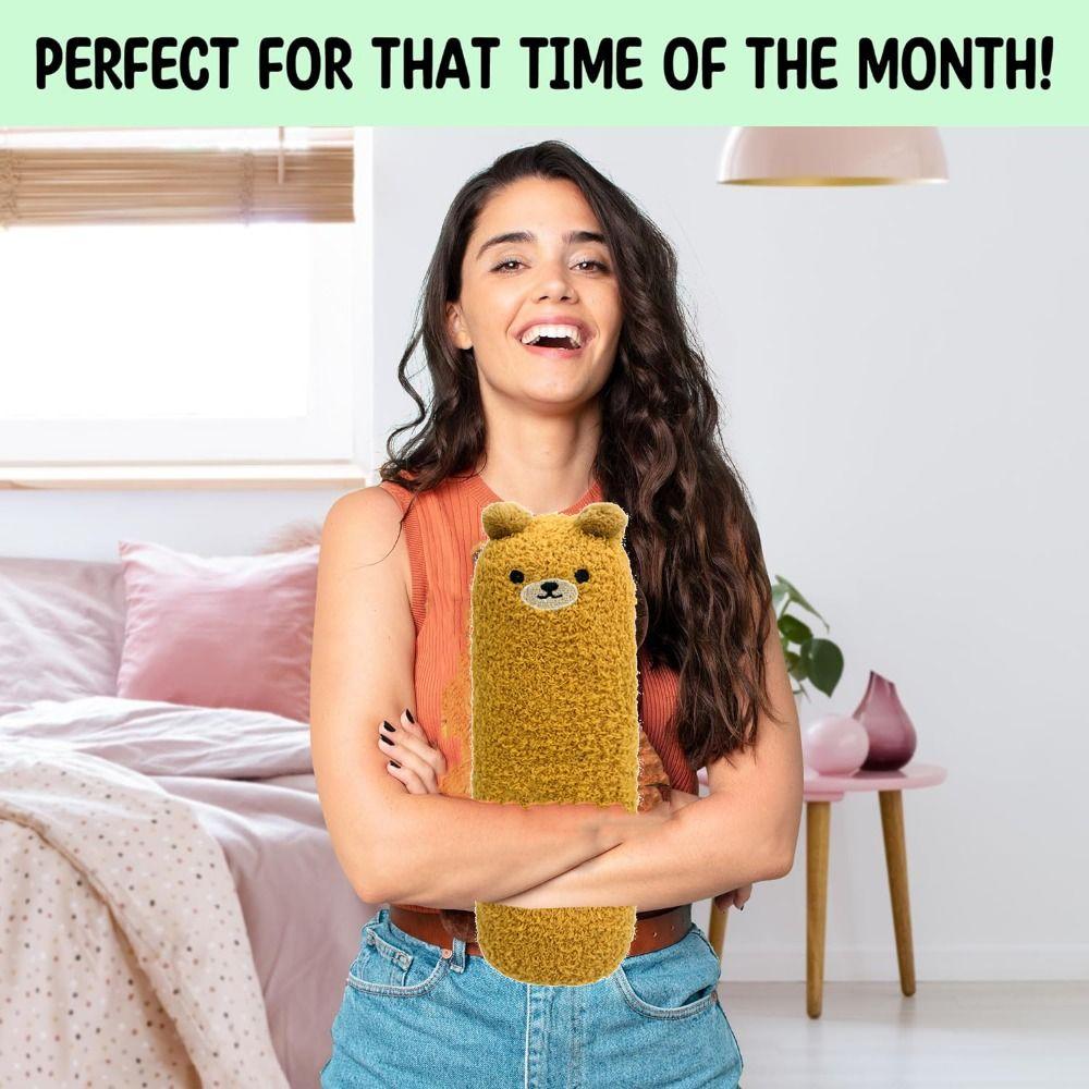 Cute Heating Doll Pillow Pad Hot Compress Natural Moist Heat Pack  Knee