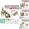 Geometric Magnetic Piece Children Splicing Track Ball Toy Set With Light For Kids Diy Educational Play Set