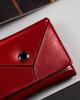 Classic, small women's wallet made of natural leather - Peterson