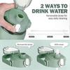 2 Liter Glass Water Bottle with Straw, Time Tracker, and Silicone Protector for Gym and Office Use