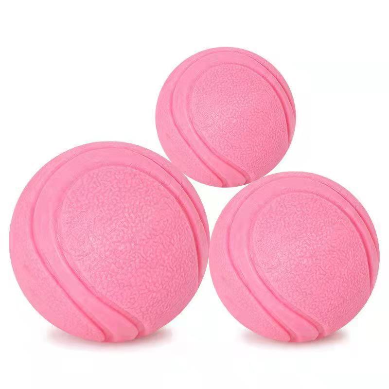 Pet Dog Toy Ball Anti Bite Chew Non Destructive Bouncing Ball Dog Rubber Training Interactive Toy Ball Strap Rope