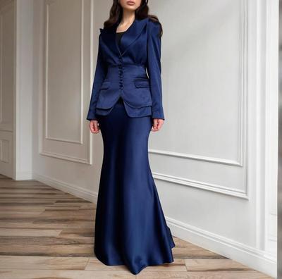 Cross-border Europe, America, Amazon Autumn New Women's Clothing Fashion Temperament V-neck Professional Dress Skirt Fishtail Skirt