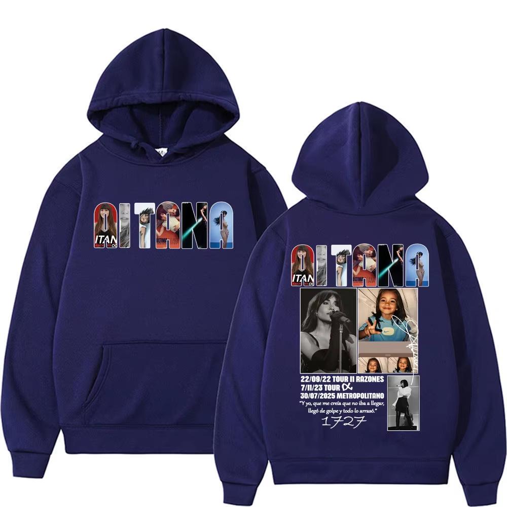 Singer Aitana Music Album Tour Hoodie Men Women Clothing Fashion Aesthetic Sweatshirt Comfort Casual Pullovers