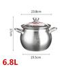 304 stainless steel Thickened soup pot New design General use of gas in induction cooker for porridge and soup big cooking pot