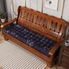 All-Season Thick Solid Wood Sofa Cushions for Vintage Mahogany Three-Seater