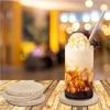 Natural Marble Coasters Placemat Vintage Travertine Whiskey Coffee Coasters Heat Resistant Non-Slip Insulation Pads