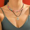 Christmas Day Necklace European and American Multi-layer Christmas Necklace Christmas Necklace