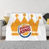 NEUE Burger King Decken und Überwürfe Super Weiche Thermische Innen- und Außendecke für Wohnzimmer Schlafzimmer Reisen