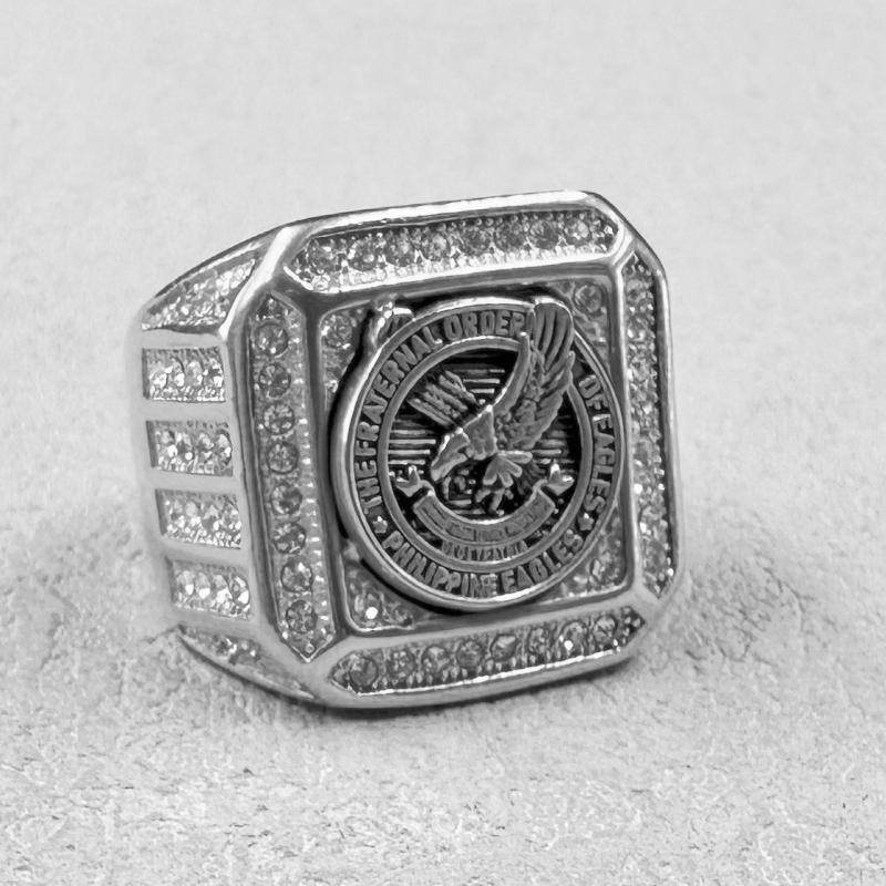 New Eagle Badge Philippines Ring Men's Ring stainless steel Gold Plated Animal Pattern Ring Accessories Party