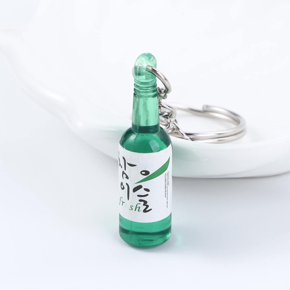 Pendant Car Key Accessories Simulation Trinket Soju Cans Keychain Simulation Soju Cans Keyring