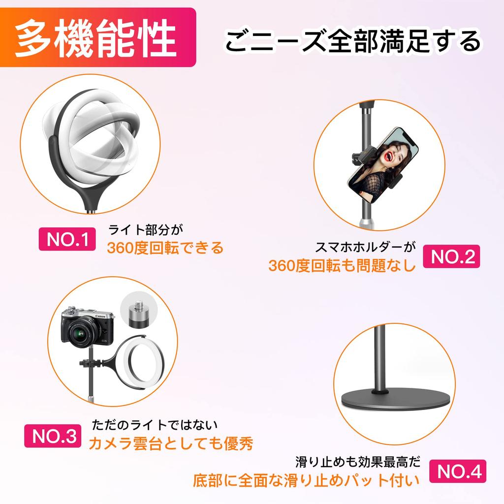 Ring Light with Desktop Adjustable 3 Color 10 Dimming 1500 USB for Video and Perfect for and Online 8-inch Stand, Height, Modes, Levels, Lumens,