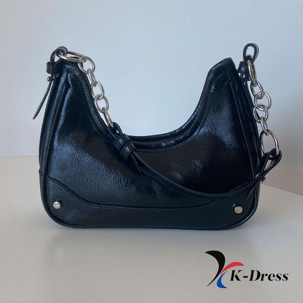 Mini borsa a tracolla in tela di iuta