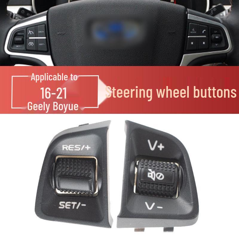 Passt für 2016-2021 Geely Boyue: Multifunktions-Lenkradschalter für Lautstärkeregelung & Tempomat.