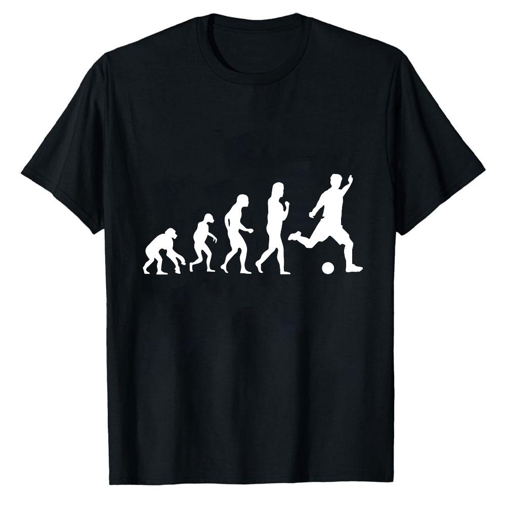 Theory of HuUnisex Evolution Soccer Evolution TShirt Unisexs Evolution of Fishing Tee Angler FisherUnisex Graphic Shirt Humor Sports