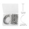 71pcs Plated Steel Wire C Curved Needles Set Handmade Leather Craft Needles  For Leather Craft