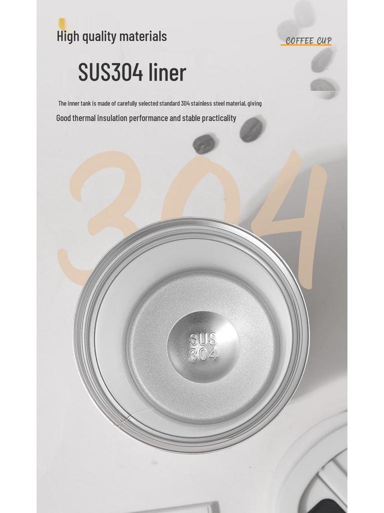 Insulated Stainless Steel Coffee Cup with Smart Temperature Display and Lid - Portable Gift for Men and Women