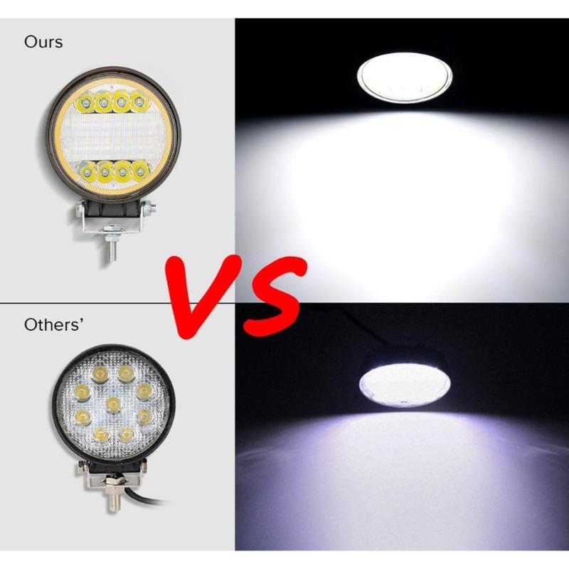 Modification Accessory Spots Flood Combo Beam for Truck Pickup SUV LED Work Light 126W 12600LM Offroad Spots Flood Light