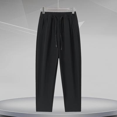 Quick Drying Casual Pants Men's Lightweight Ice Silk Pants Men's Summer Breathable Loose Men's Pants Straight Leg Oversized Pants Men